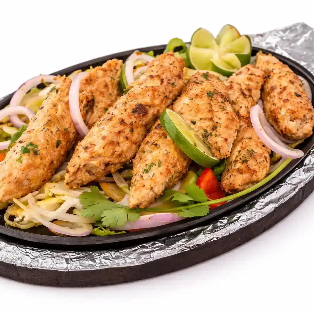 Chicken seekh kabab at Naga's South Indian Cuisine 